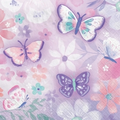 Fancy Butterfly Napkins - 16 PK